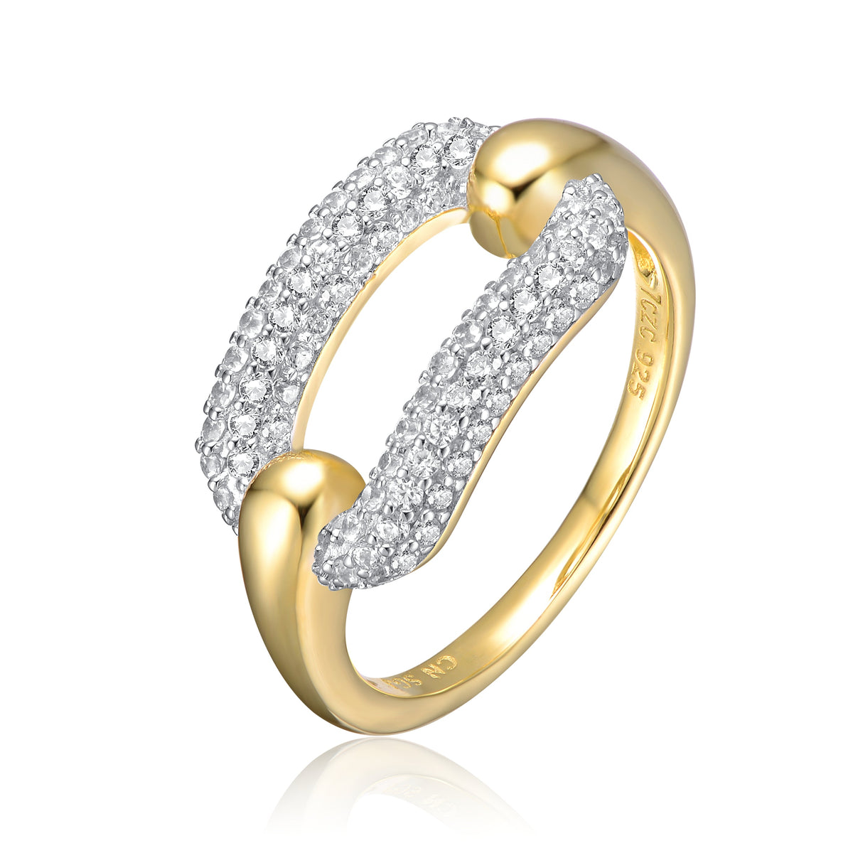 Pompidou Dual Color Chain Ring