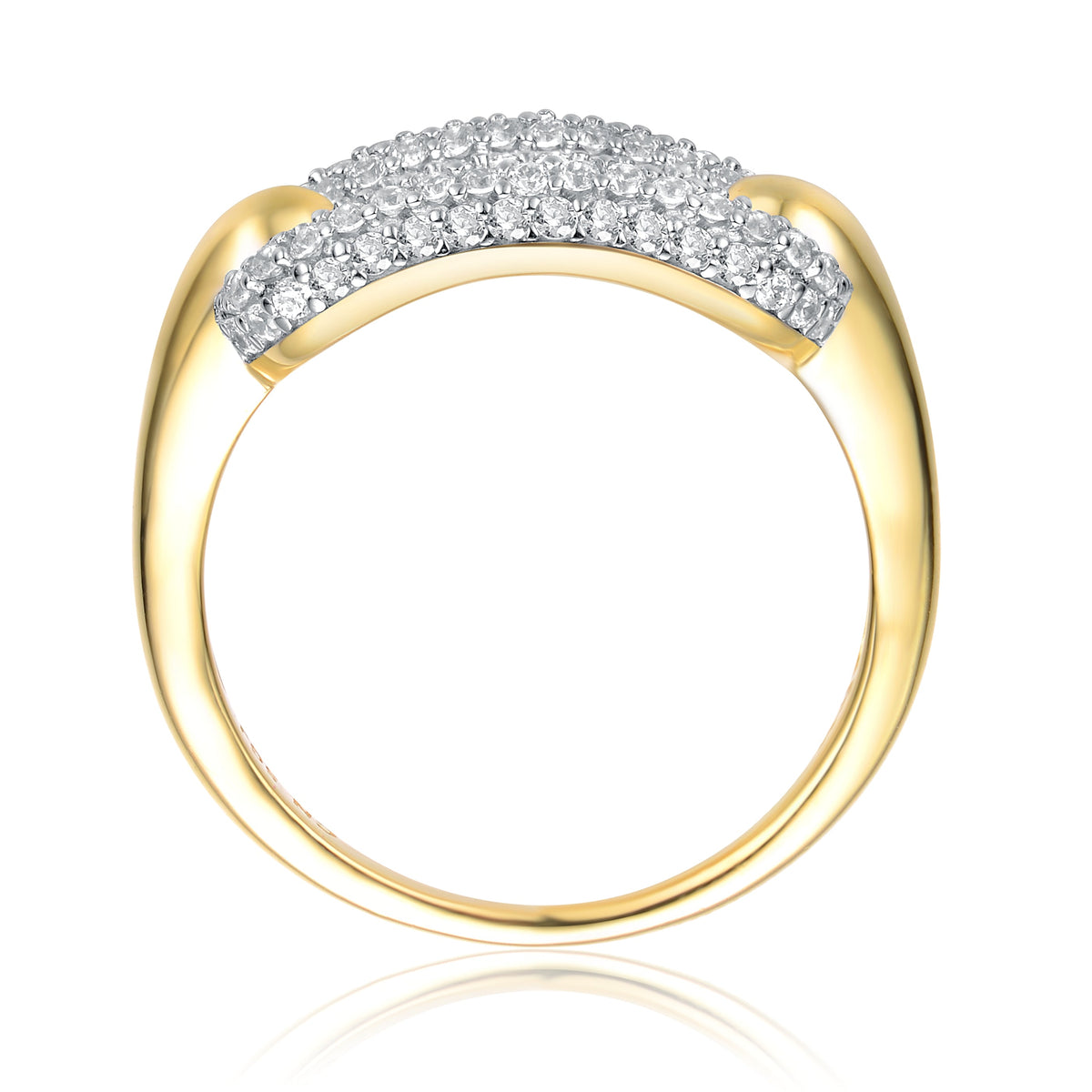 Pompidou Dual Color Chain Ring