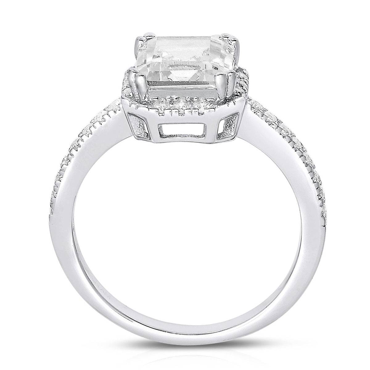 Déco Ascher-cut Square Engagement Ring
