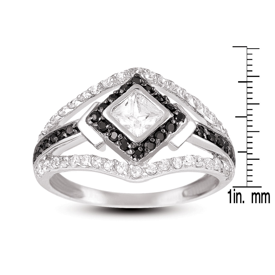 Renée Black Geometric Ring