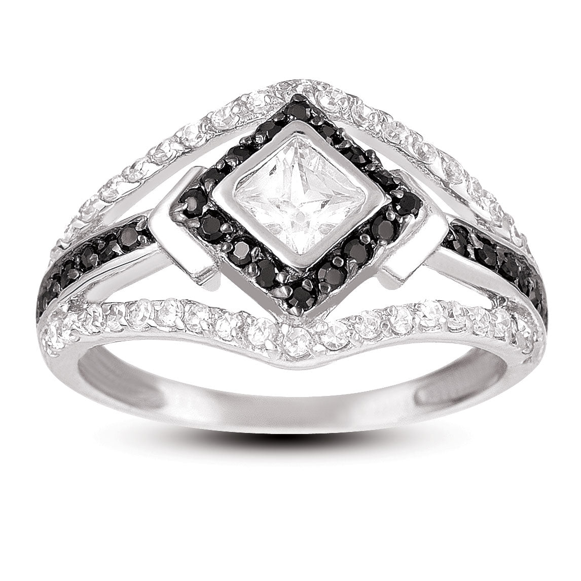 Renée Black Geometric Ring