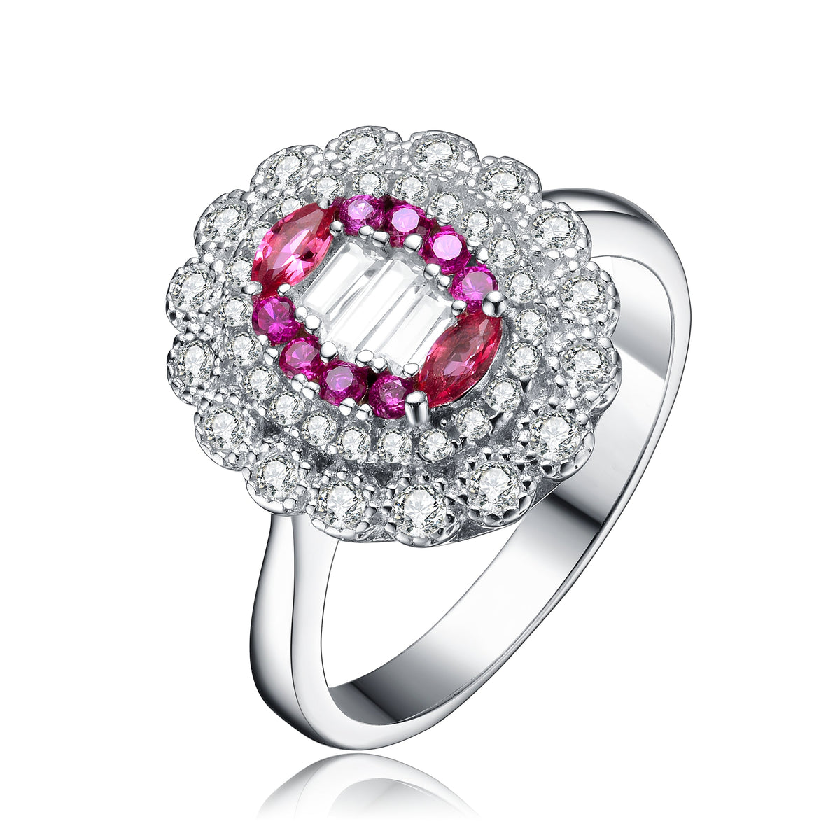 Melanie Cocktail Halo Ring
