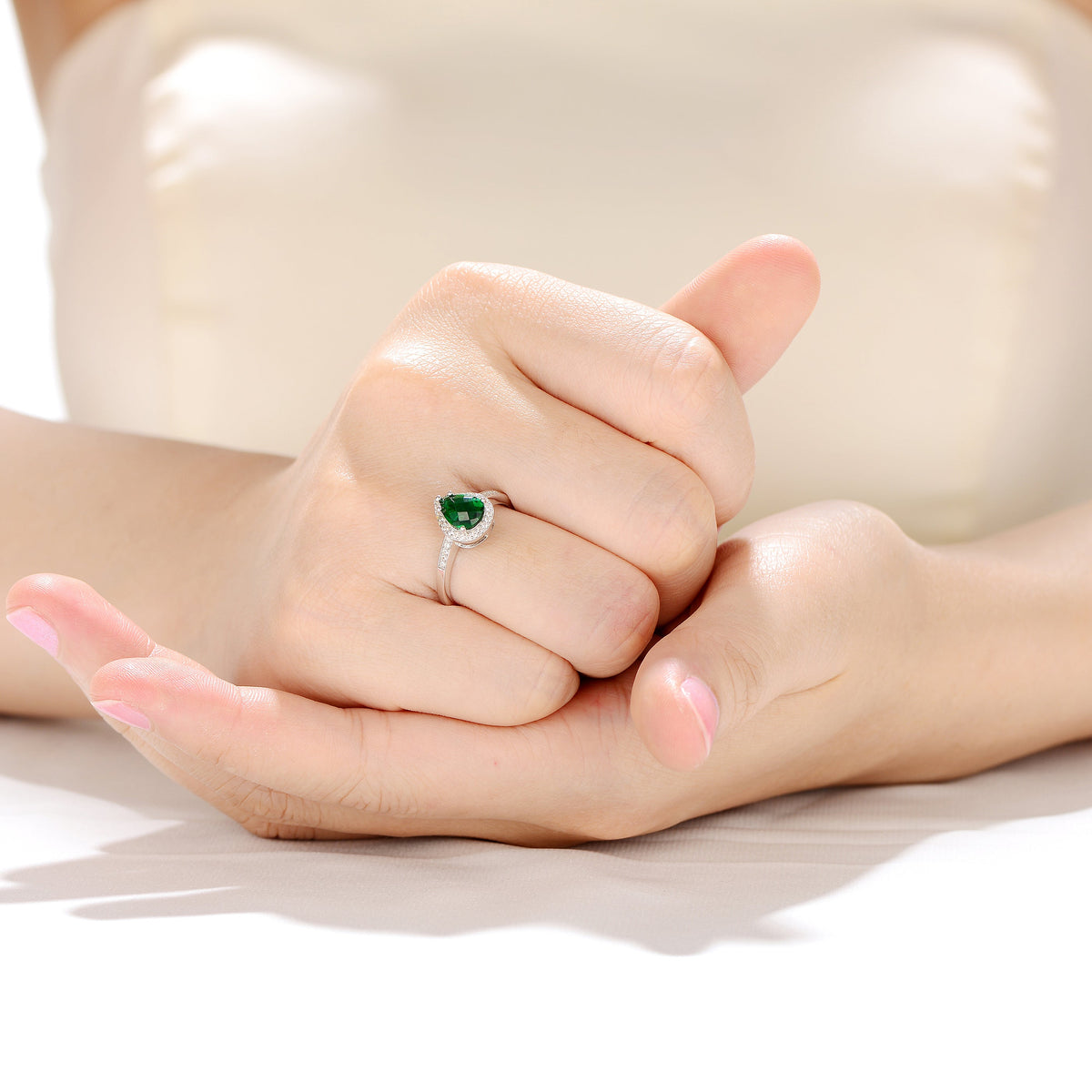 Constance Green Solitaire Ring
