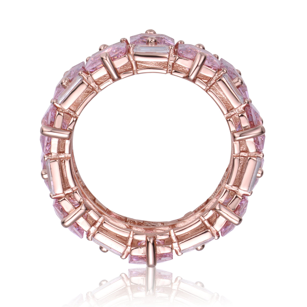 La Scènce Malibu Pink Rose Gold Plated Ring
