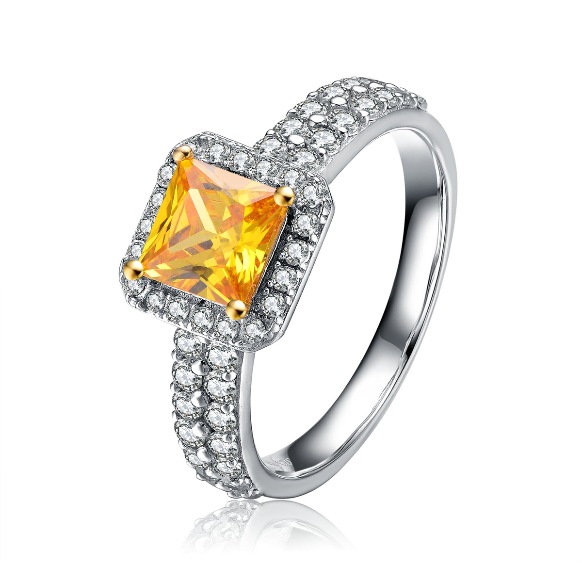 Melanie Brilliant Cut Halo Ring