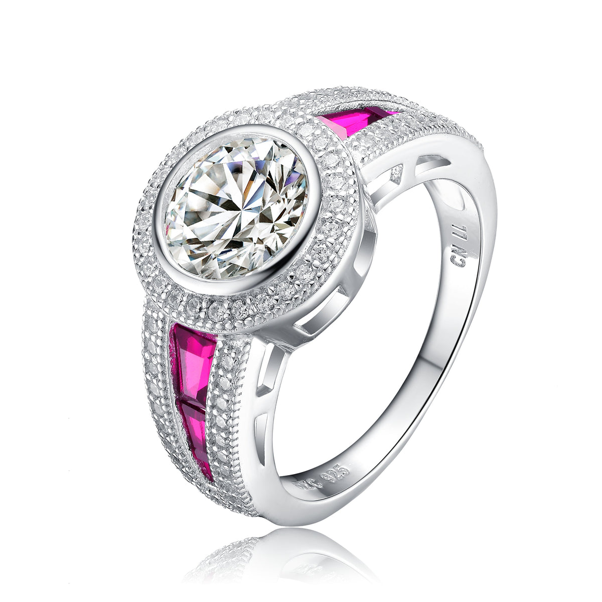 Renee Statement Halo Cluster Pave Ring