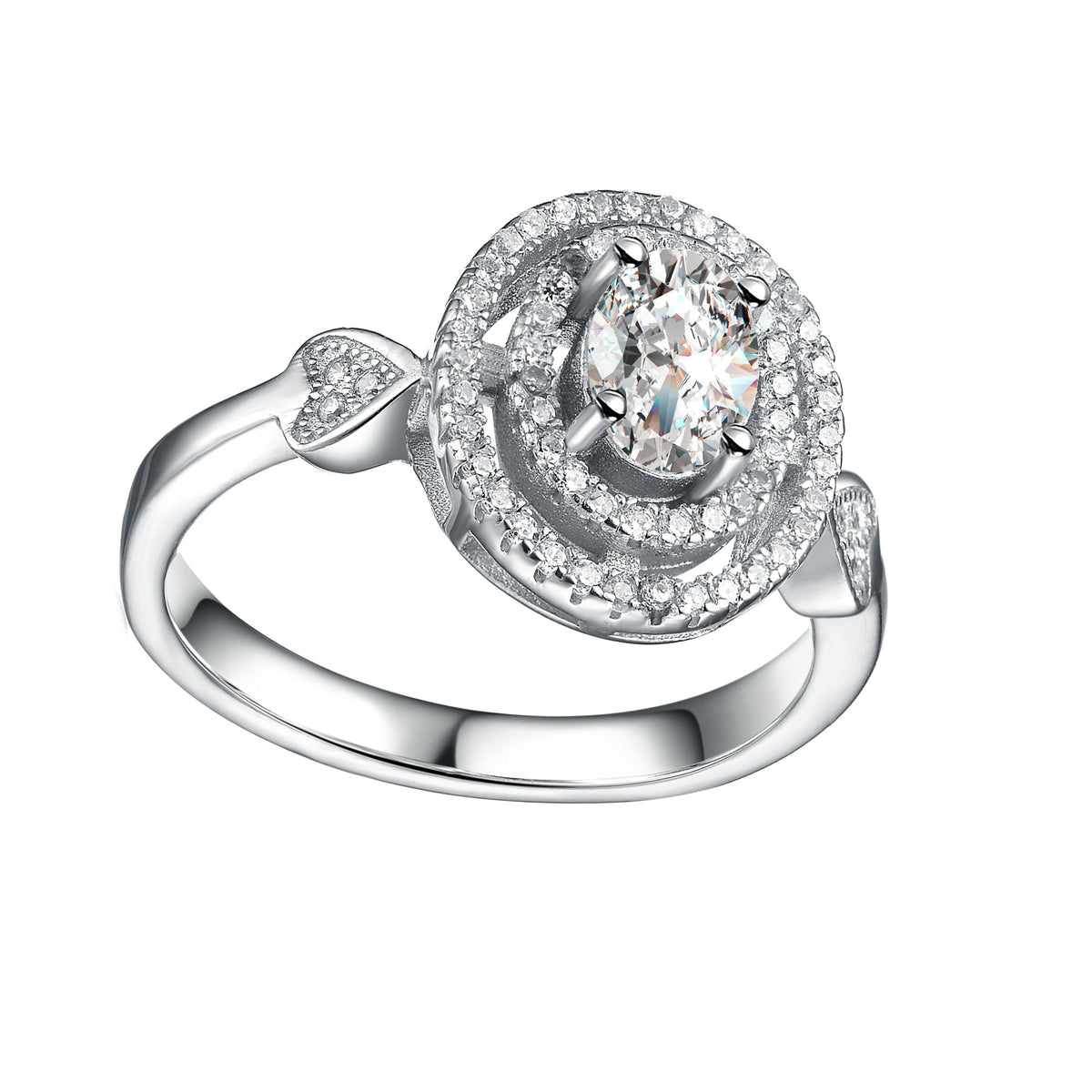 Camille Double Halo Ring