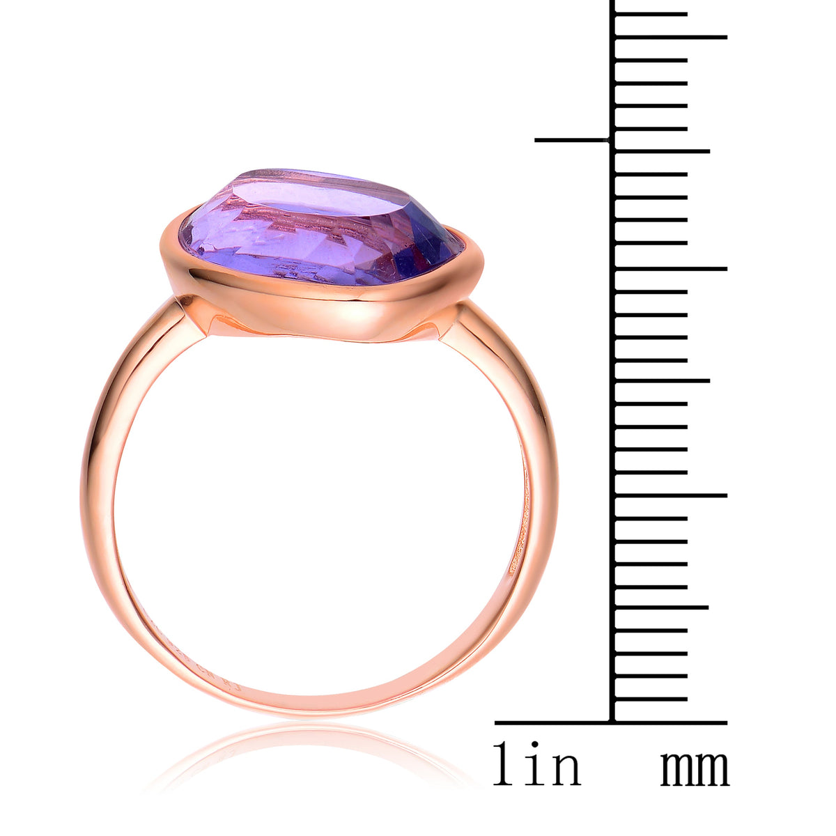Dominique Solitaire Purple Gem Ring
