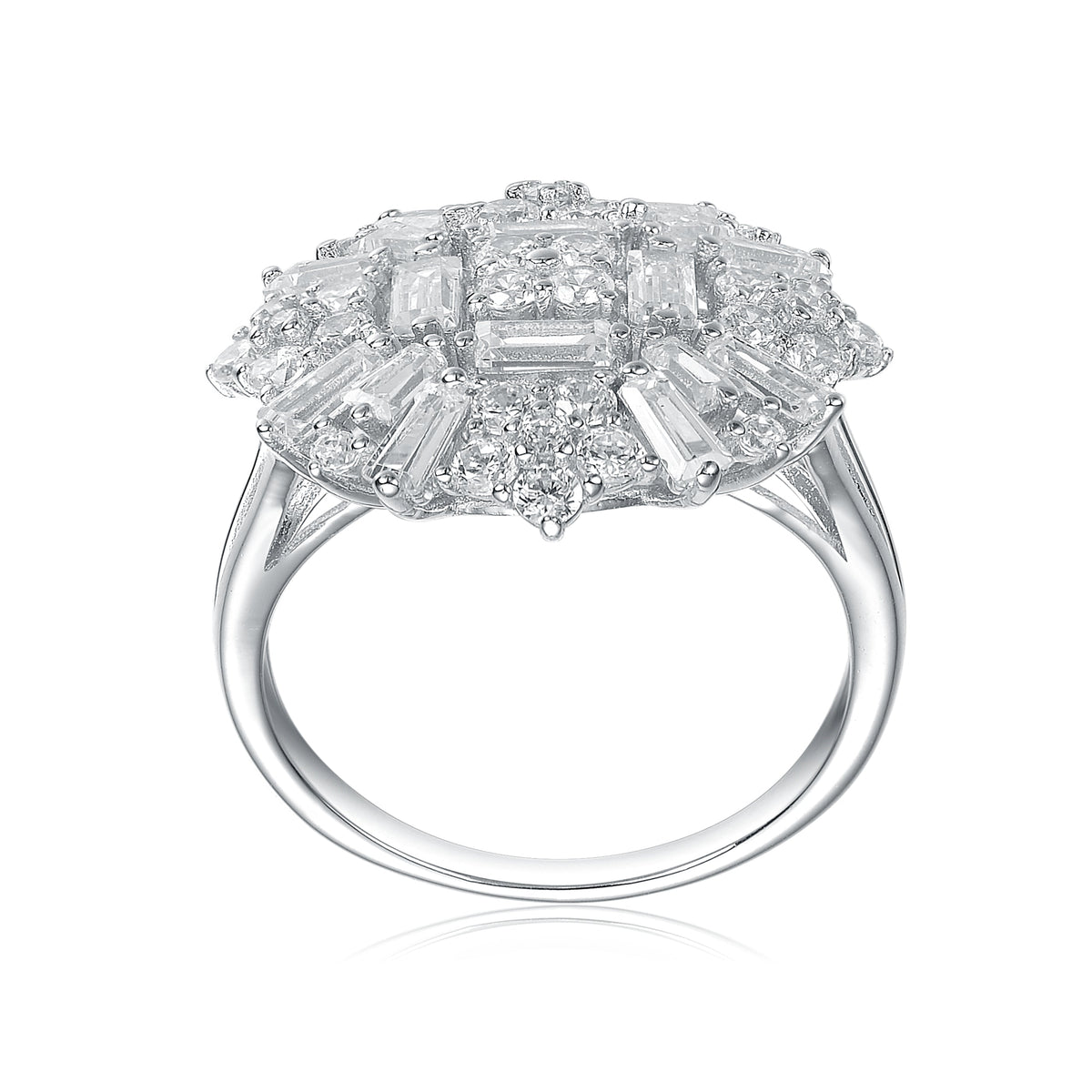 Henriette Accent Flower Shaped Inspired Ring