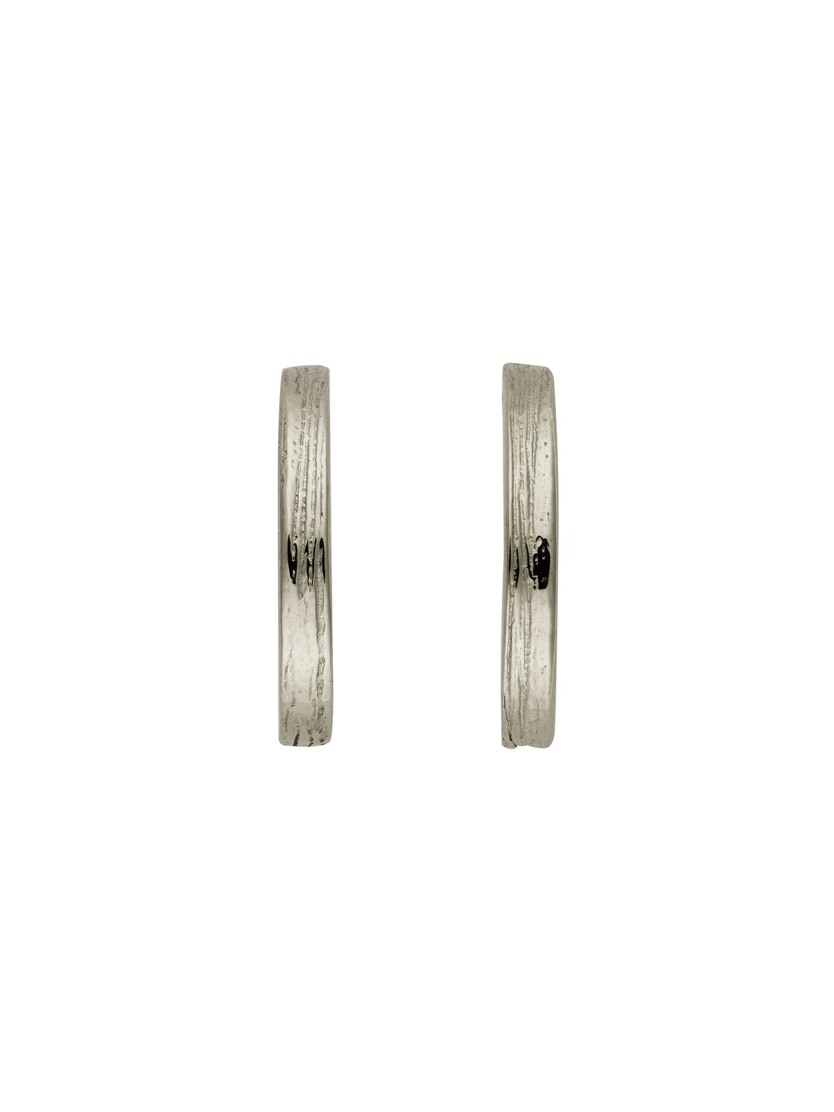 Fine Textured Small Hoop Earrings
