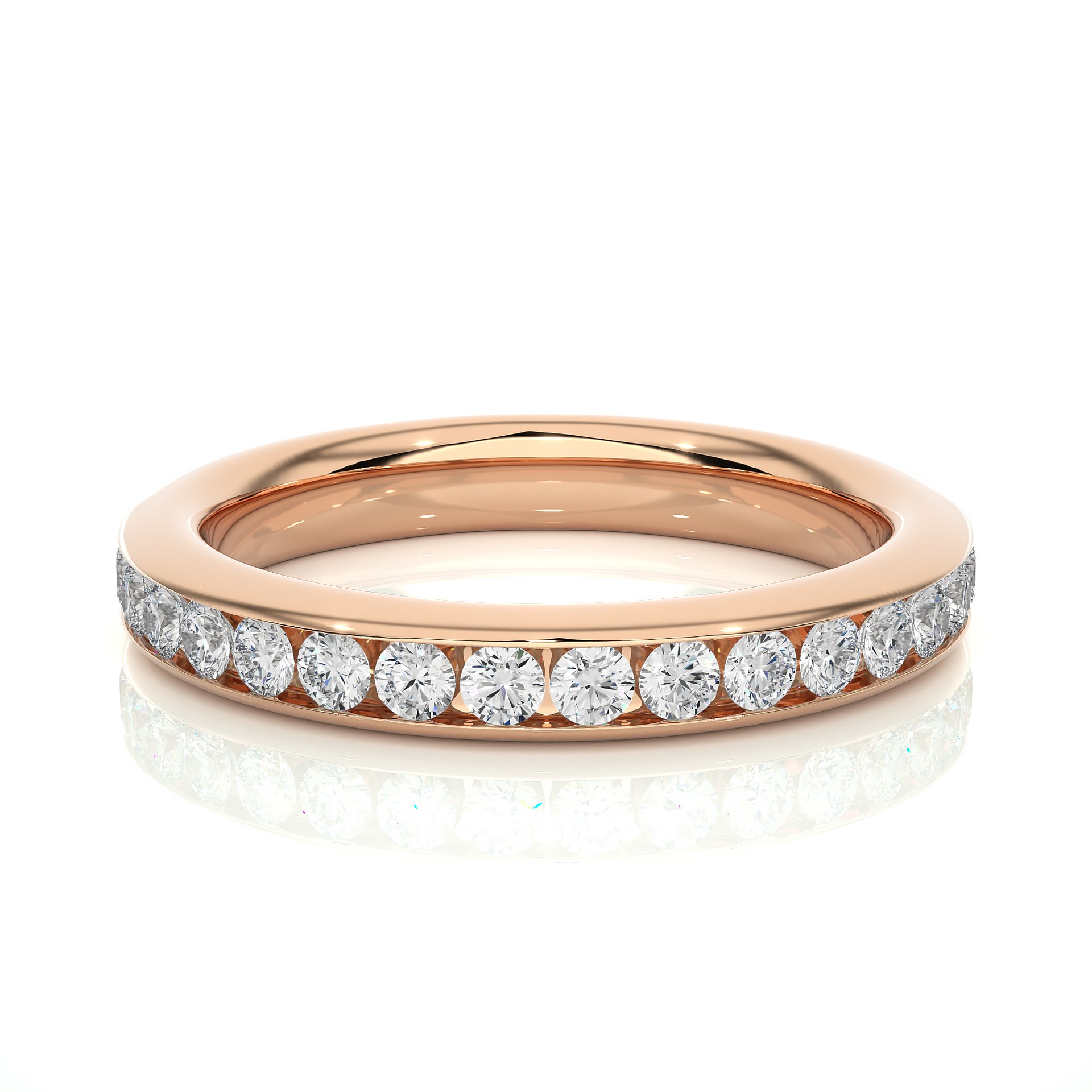 Lab-grown Diamond Eternity Wedding Band in 10K White Gold