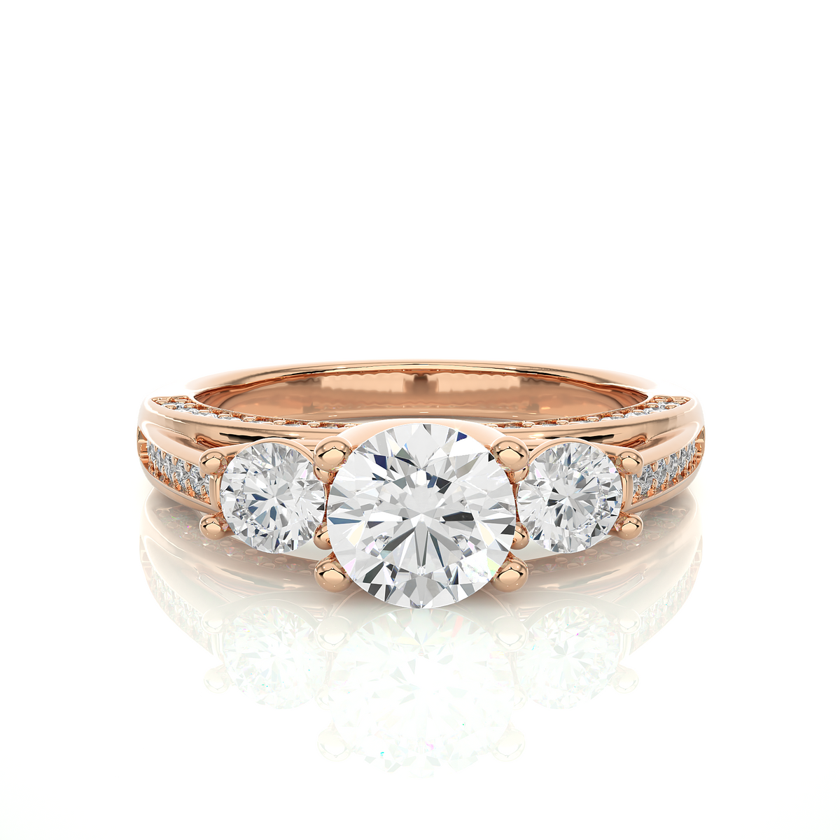 Lab-grown Diamond Ring in 10K White Gold