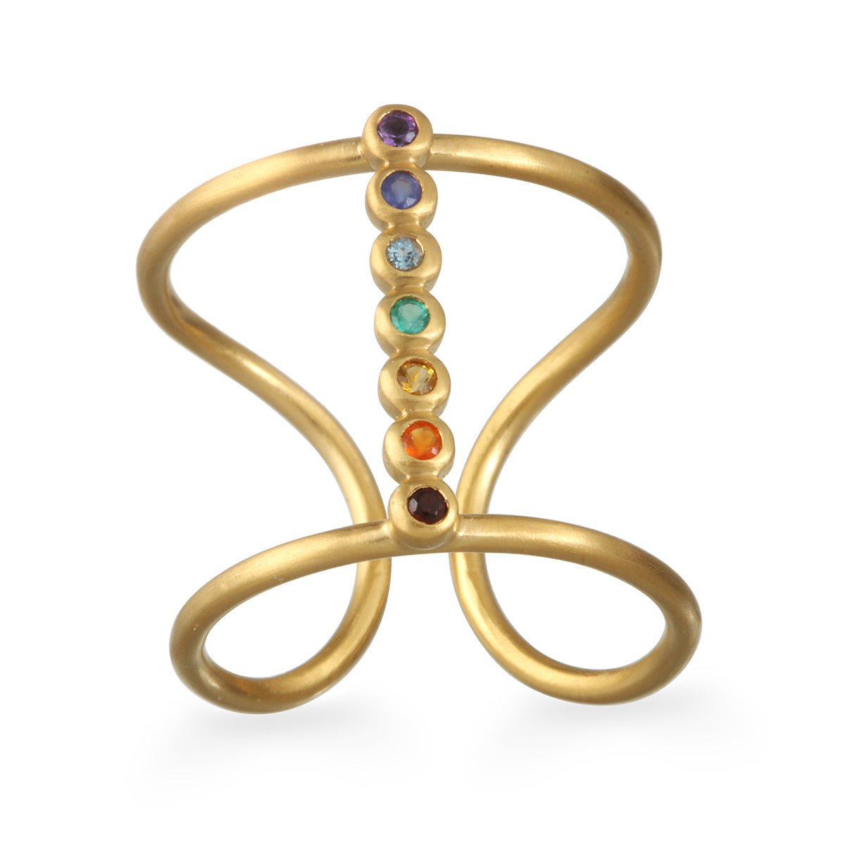 Divine Alignment Chakra Adjustable Ring