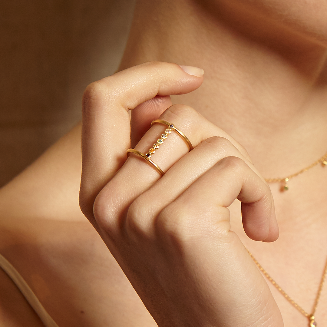 Divine Alignment Chakra Adjustable Ring