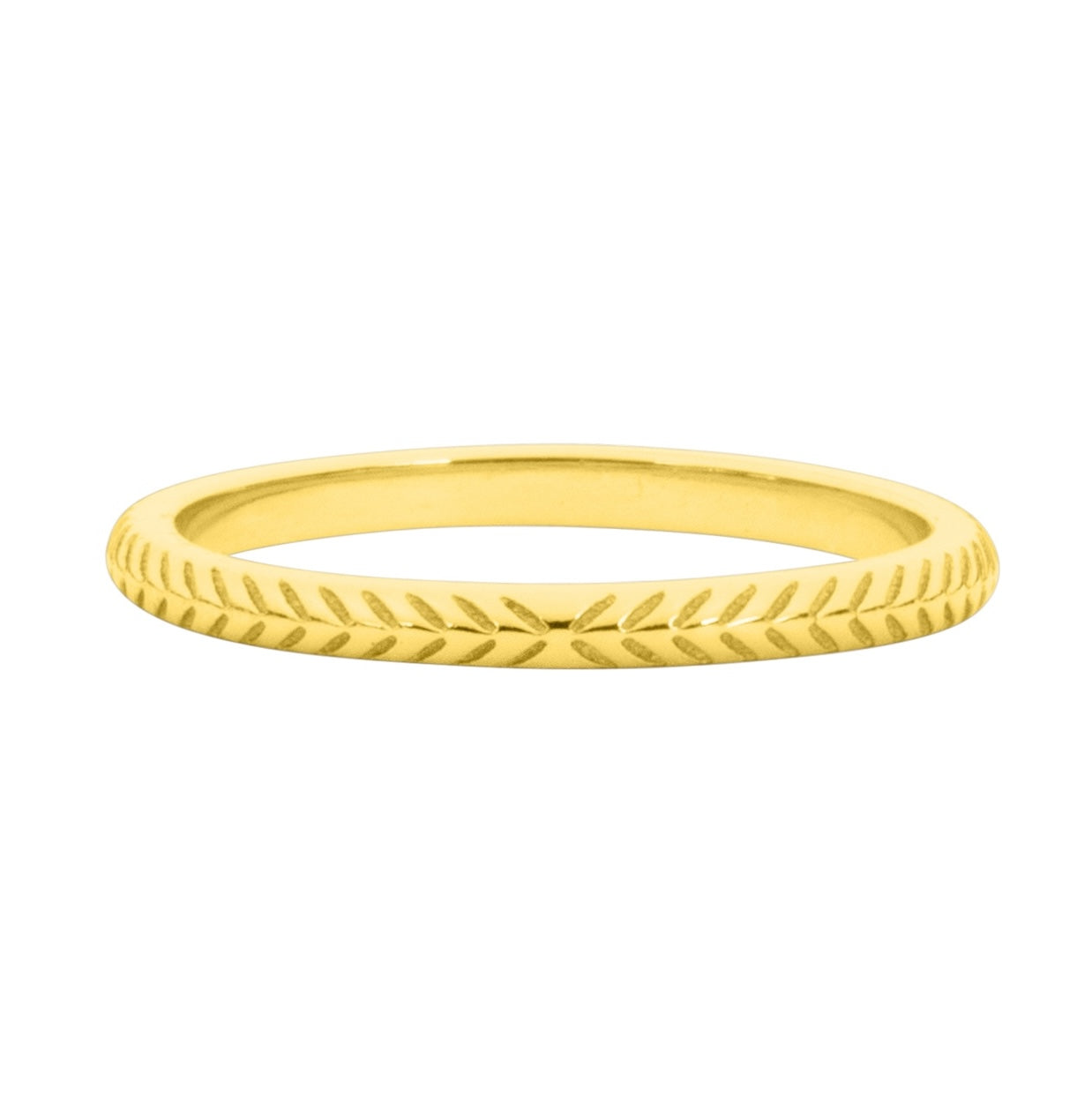 Marjorie Etched Band Gold