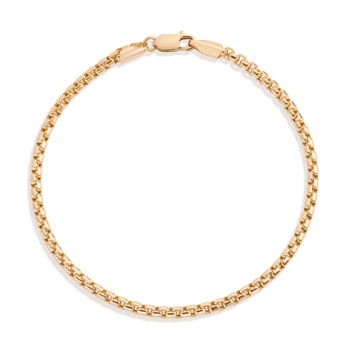 Round Box Chain Bracelet