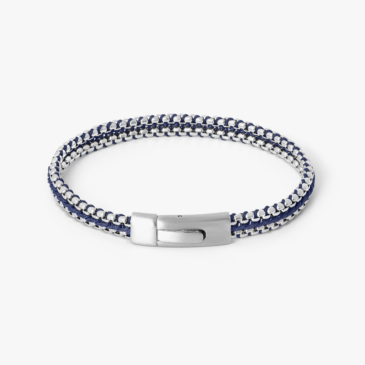 Tris Button Bracelet In Blue