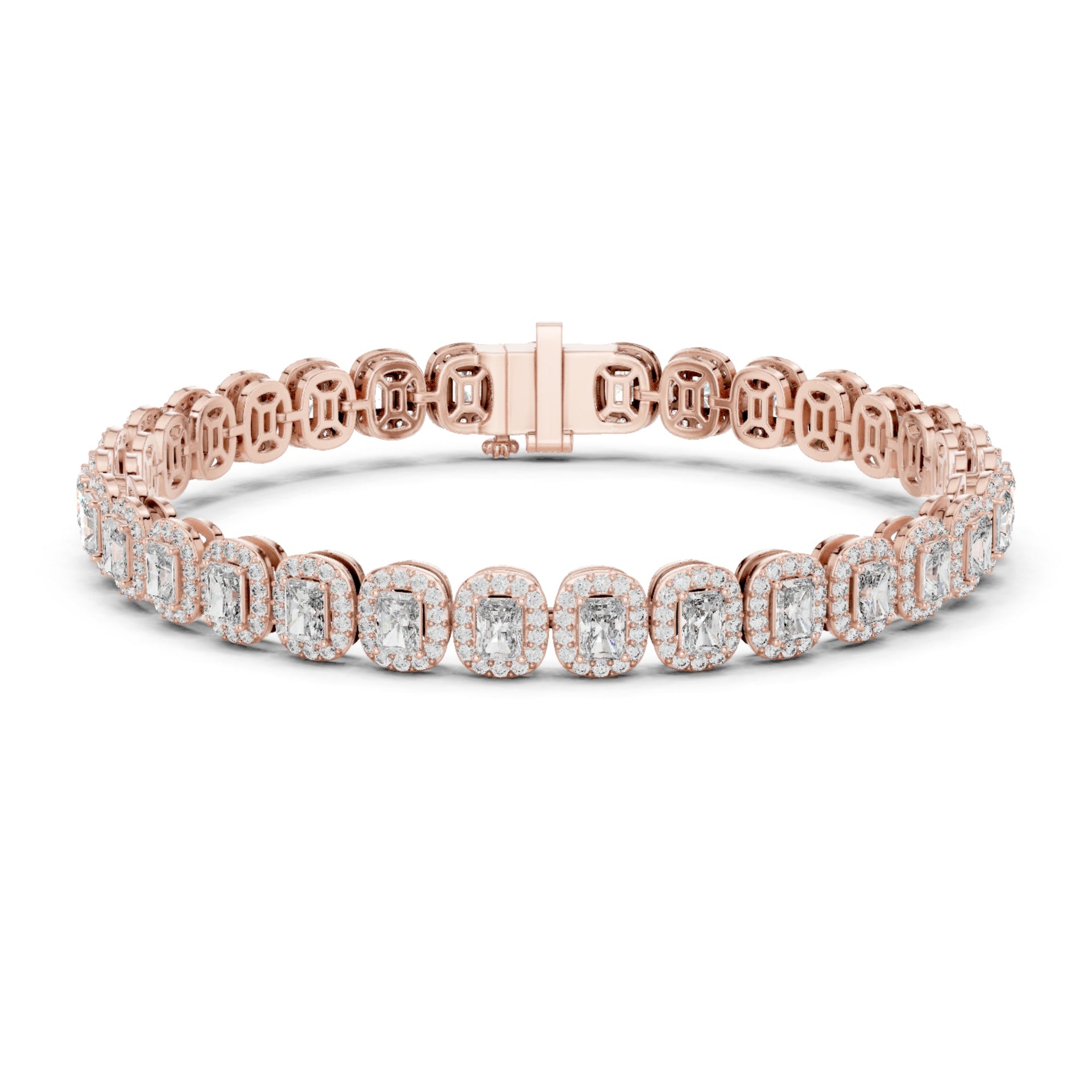 1.92Ct Round-Cut Lab-grown Diamond Bracelet in 10K White Gold