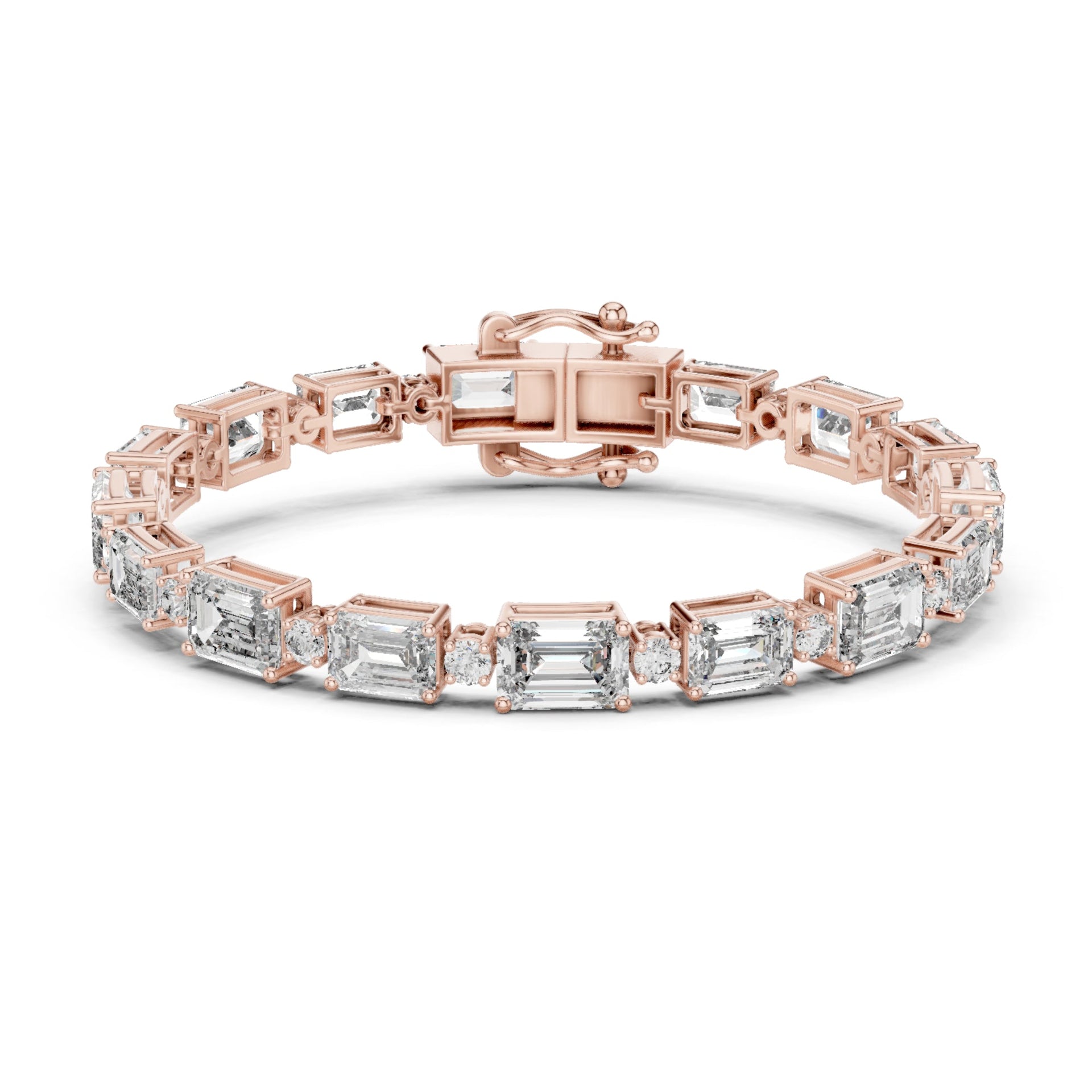 11.62Ct Lab-grown Diamond Tennis Bracelet in 10K Yellow Gold
