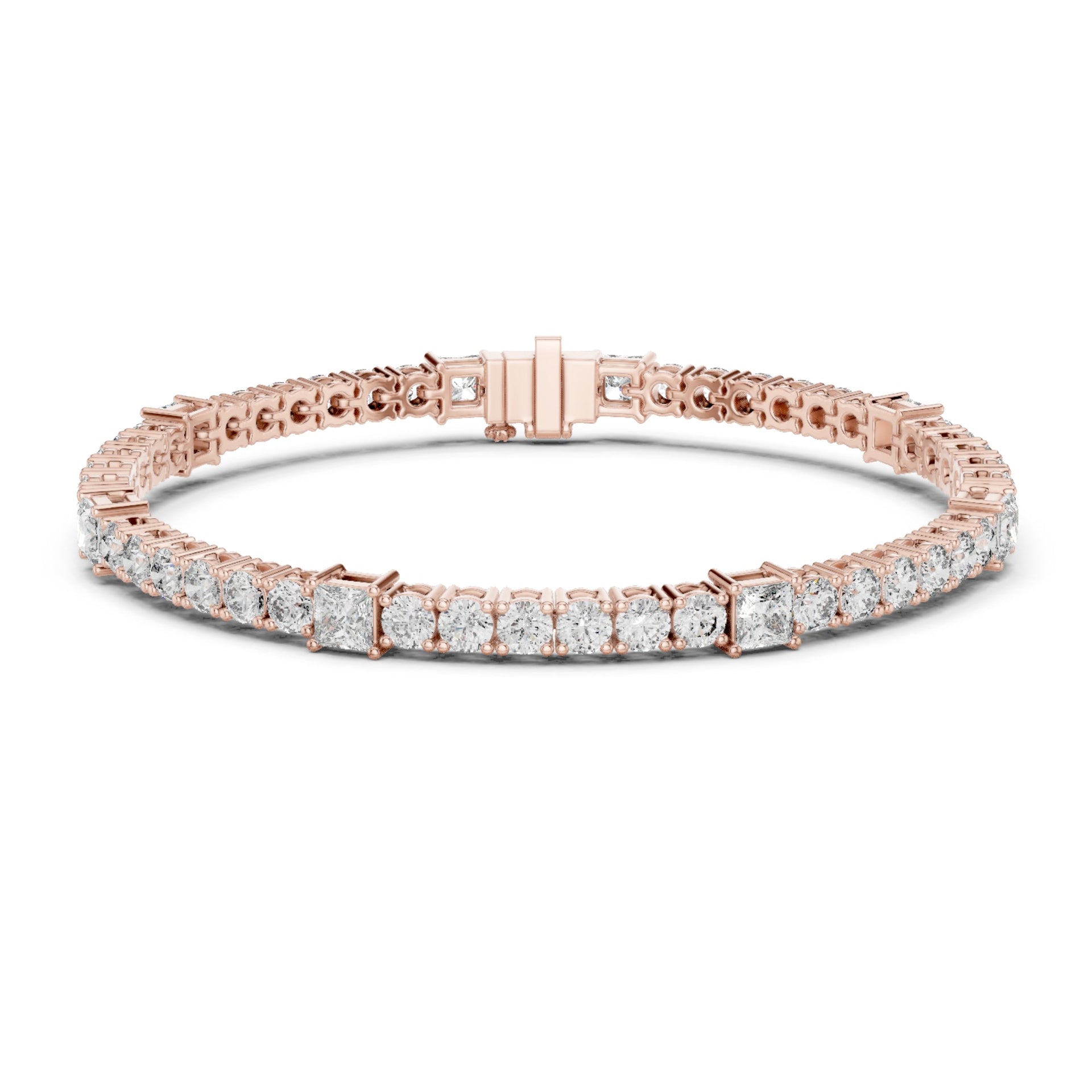 2.00Ct Round-Cut Lab-grown Diamond Tennis Bracelet in 10K White Gold
