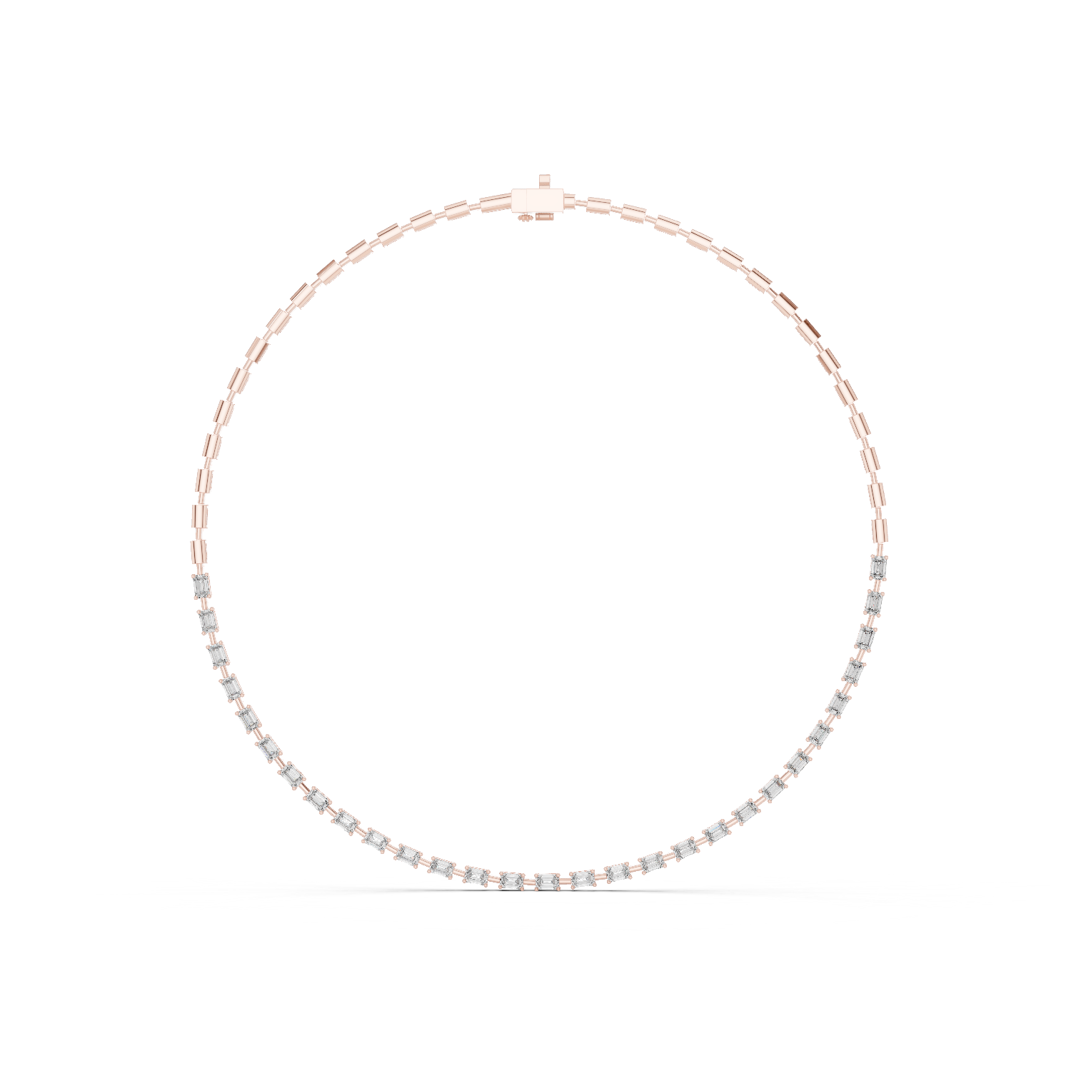 2.52Ct Round-Cut Lab-grown Diamond Necklace in 10K White Gold