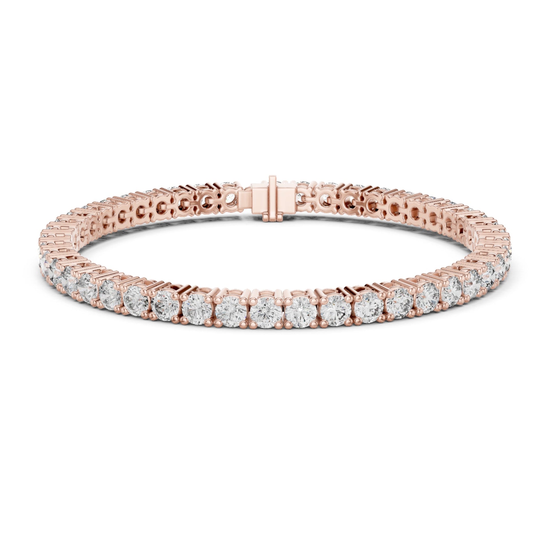 1.80Ct Round-Cut Lab-grown Diamond Tennis Bracelet in 10K White Gold