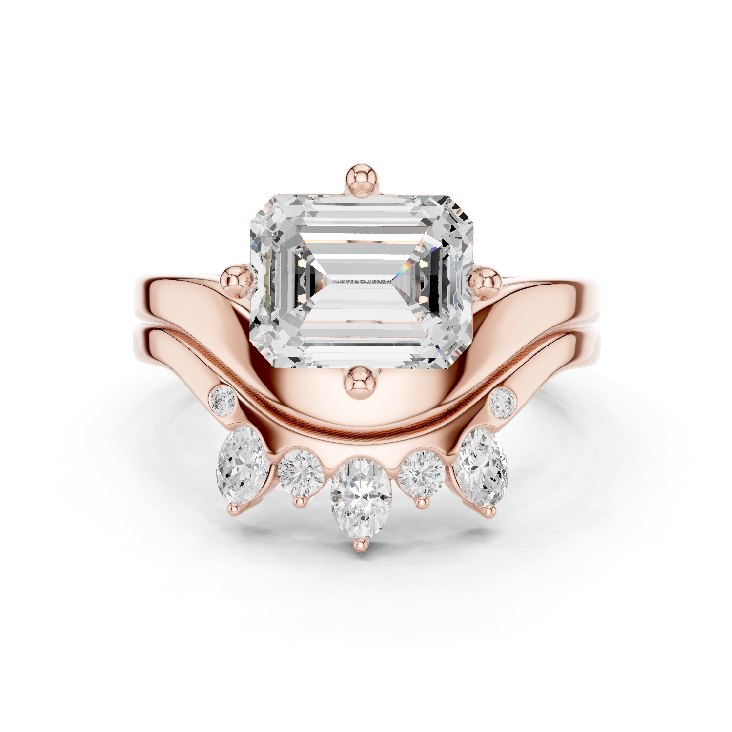 Cushion-Cut Lab-grown Diamond Ring in 10K White Gold