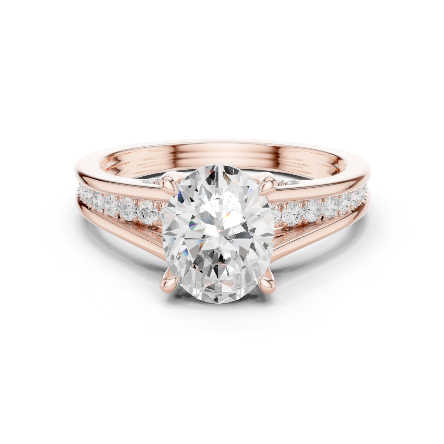 2.30Ct Cushion-Cut Lab-grown Diamond Ring in 10K Yellow Gold