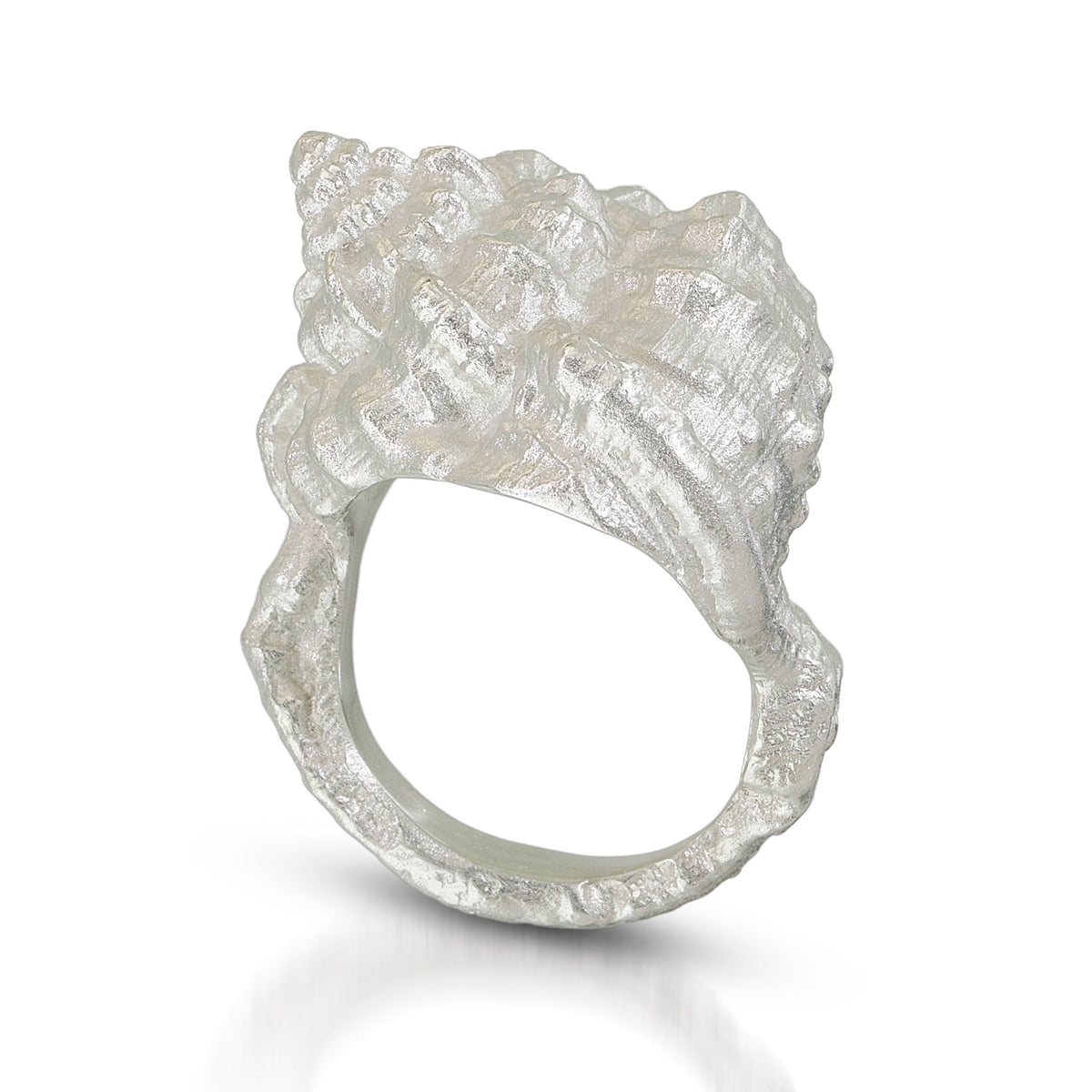 The sea Shell Ring molded from a sea shell - ready to ship size 6.5 and 9