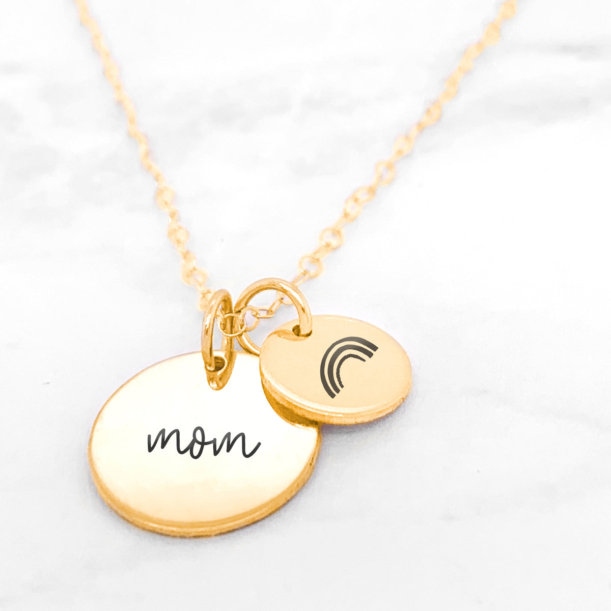 Rainbow Baby Necklace - Personalized Gift For Mom