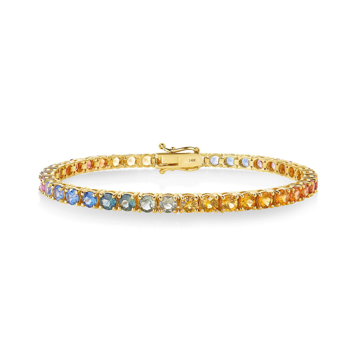 Rainbow Ombre Tennis Bracelet