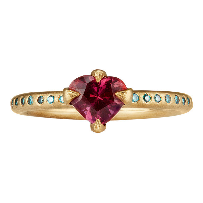 The Rangani Pink Sapphire Heart Ring