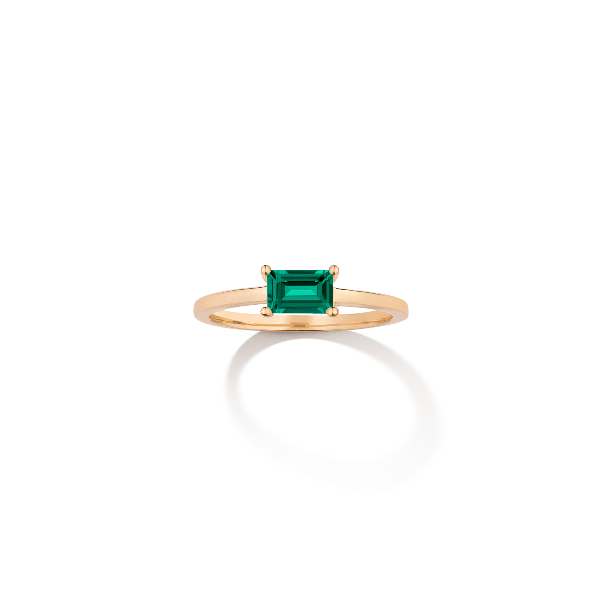 Birthstone Baguette Ring