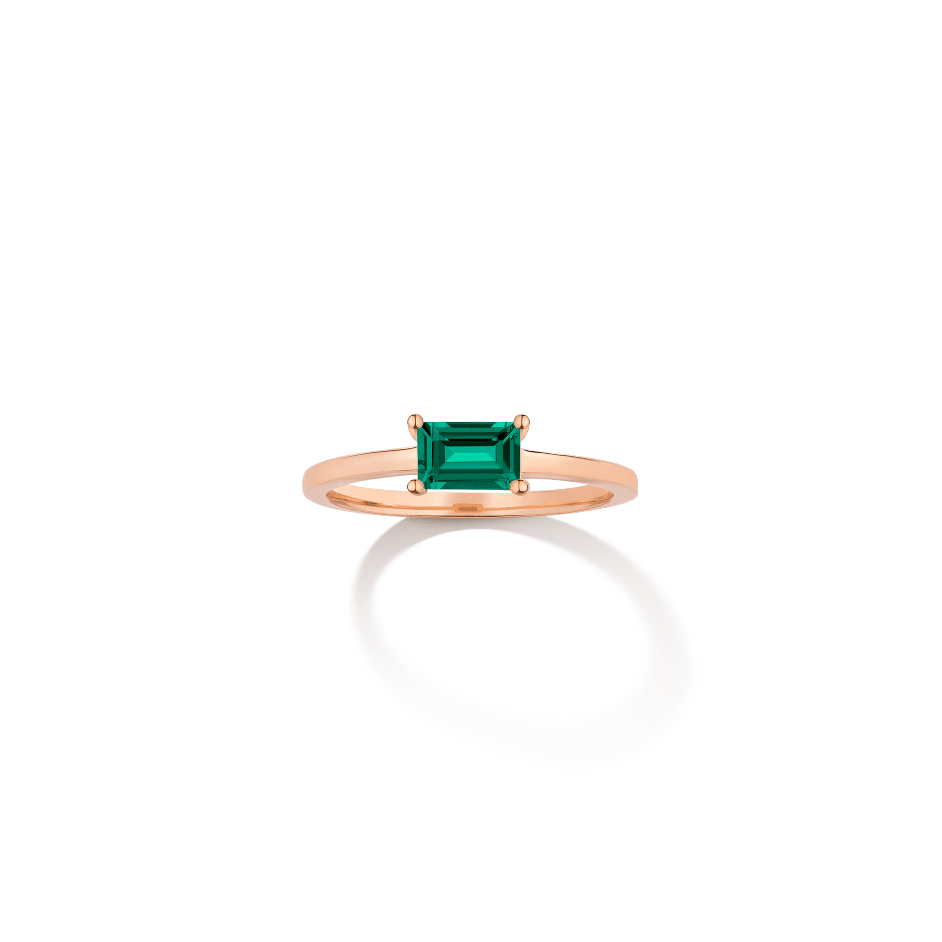 Birthstone Baguette Ring