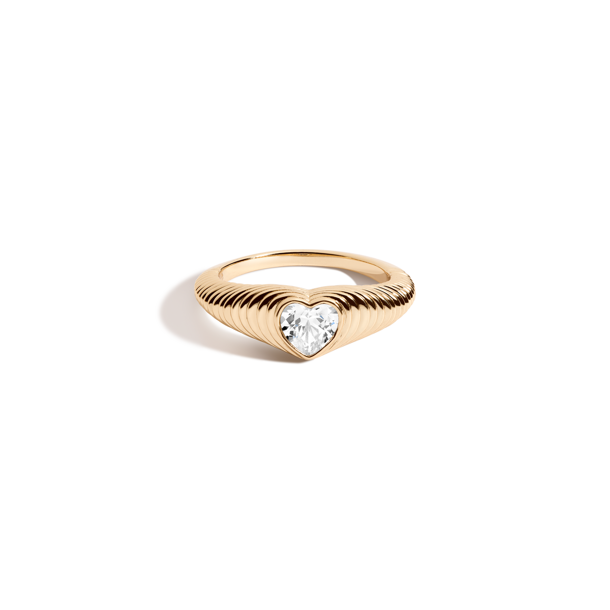 Radiant Heart Art Deco Ring