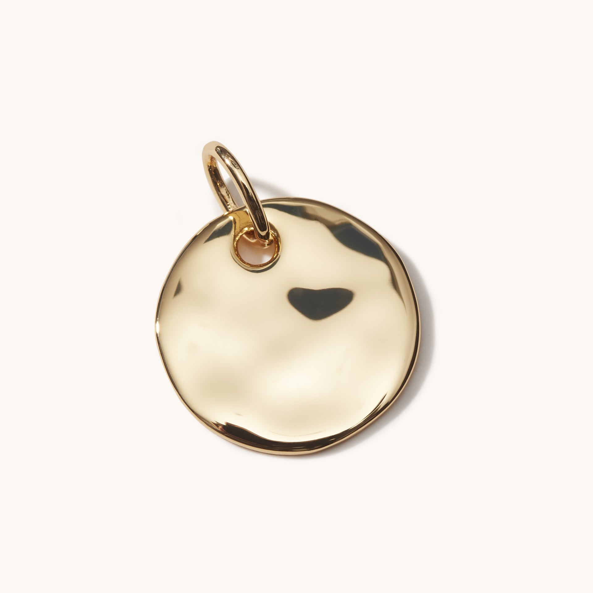 Ripple Disc Pendant Gold