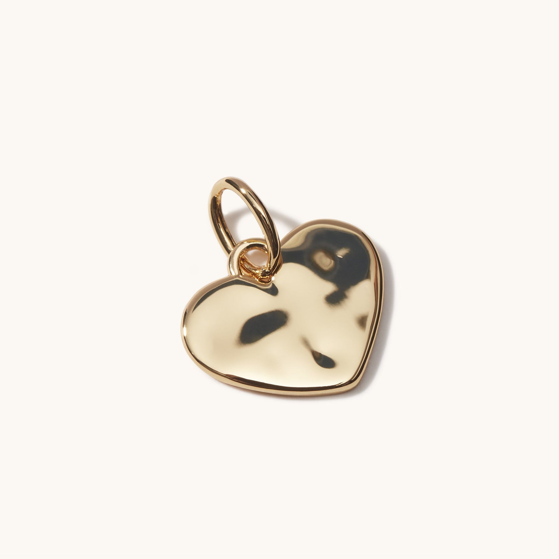 Ripple Heart Pendant Gold