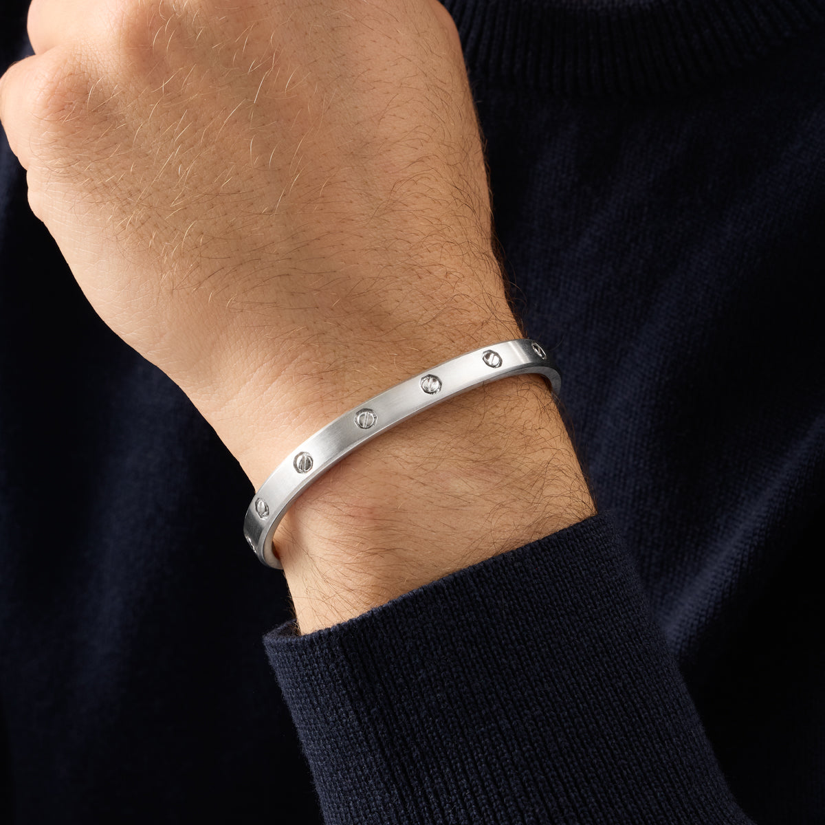 Essentials Rivet Cuff (Silver)