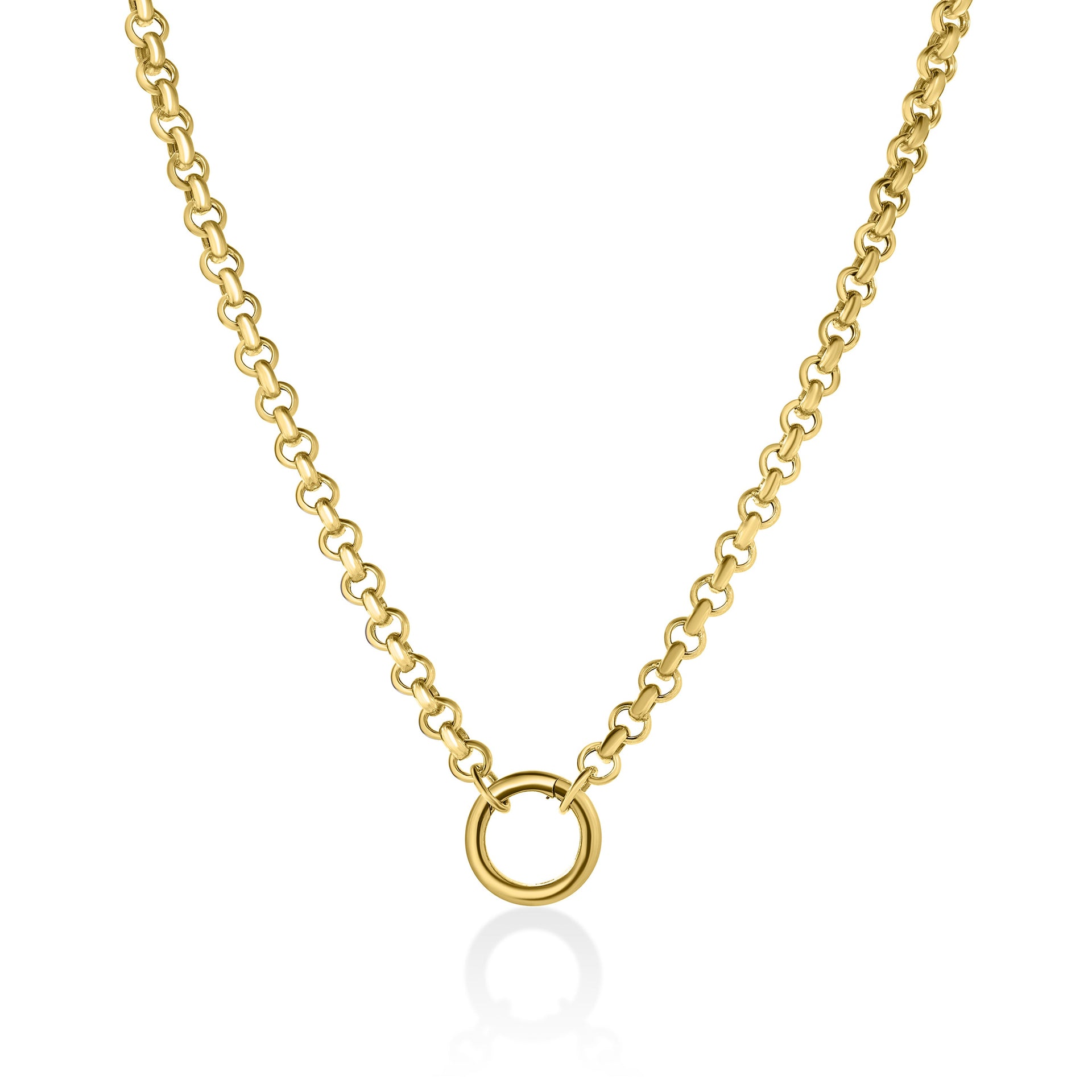 Rolo Chain Necklace with Connector