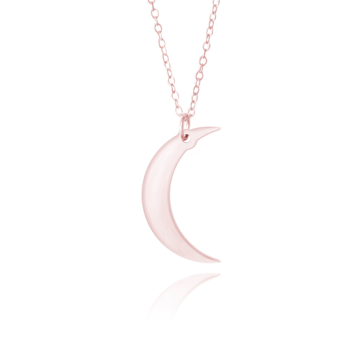 Rose Gold Moon Necklace