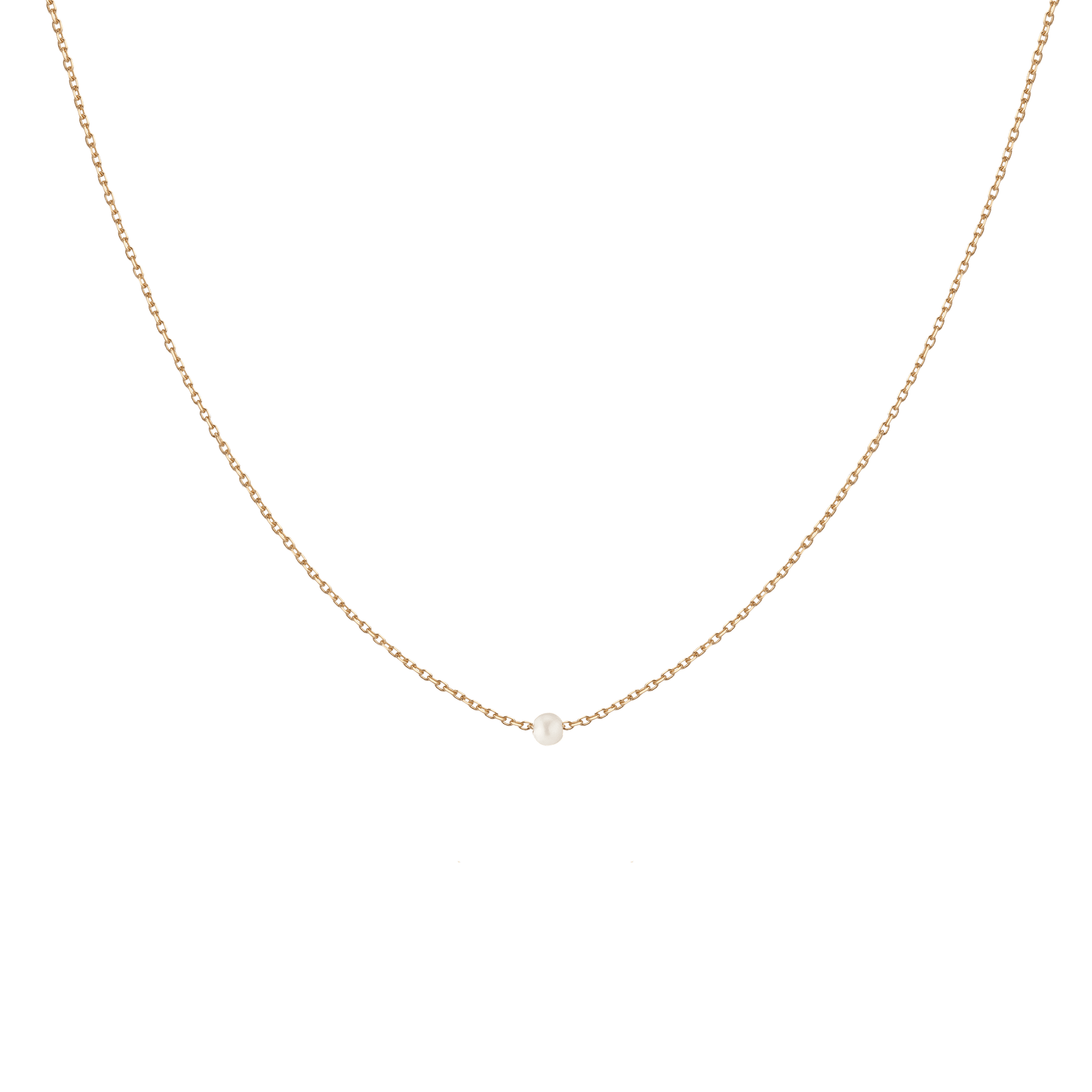 Mini Threaded Pearl Necklace