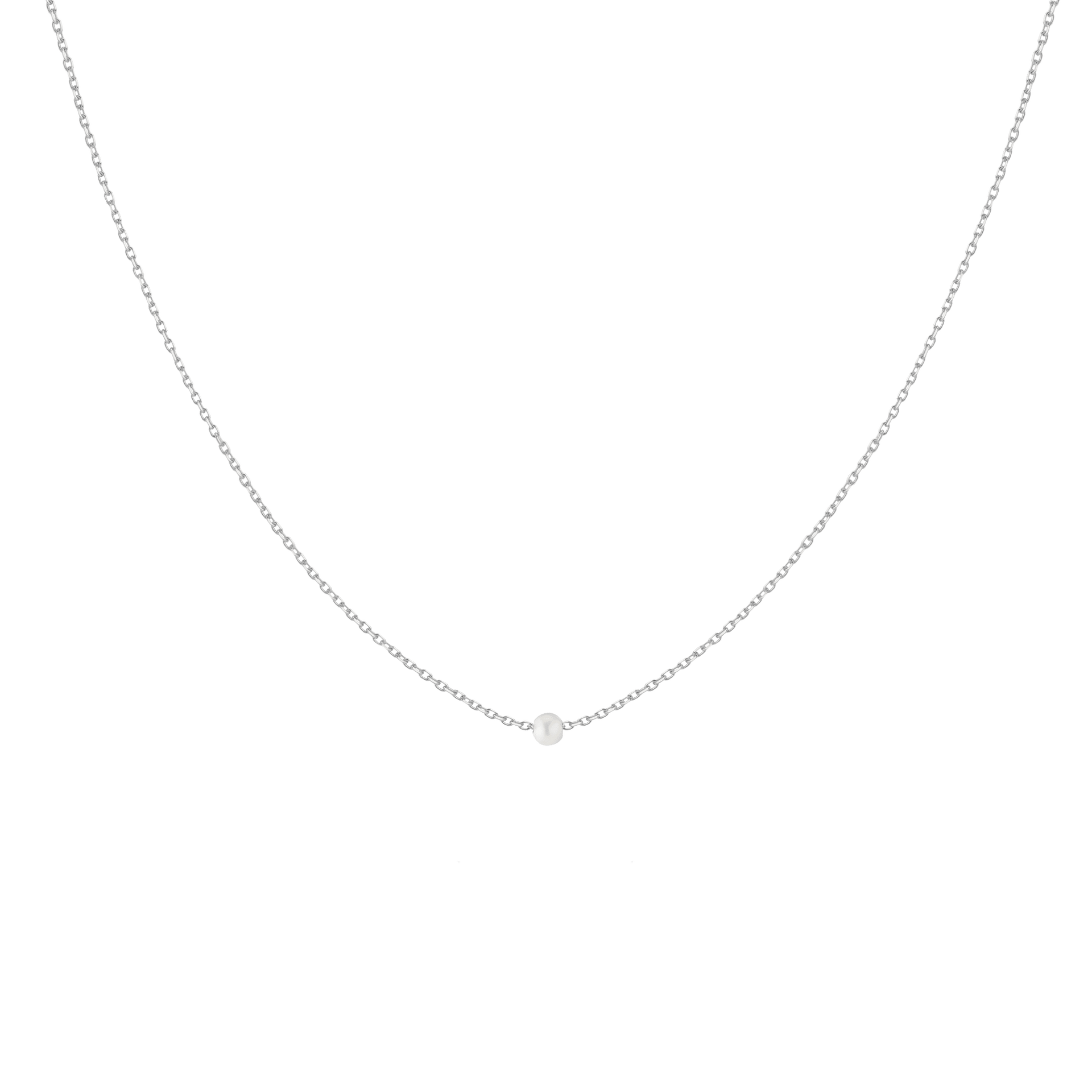 Mini Threaded Pearl Necklace