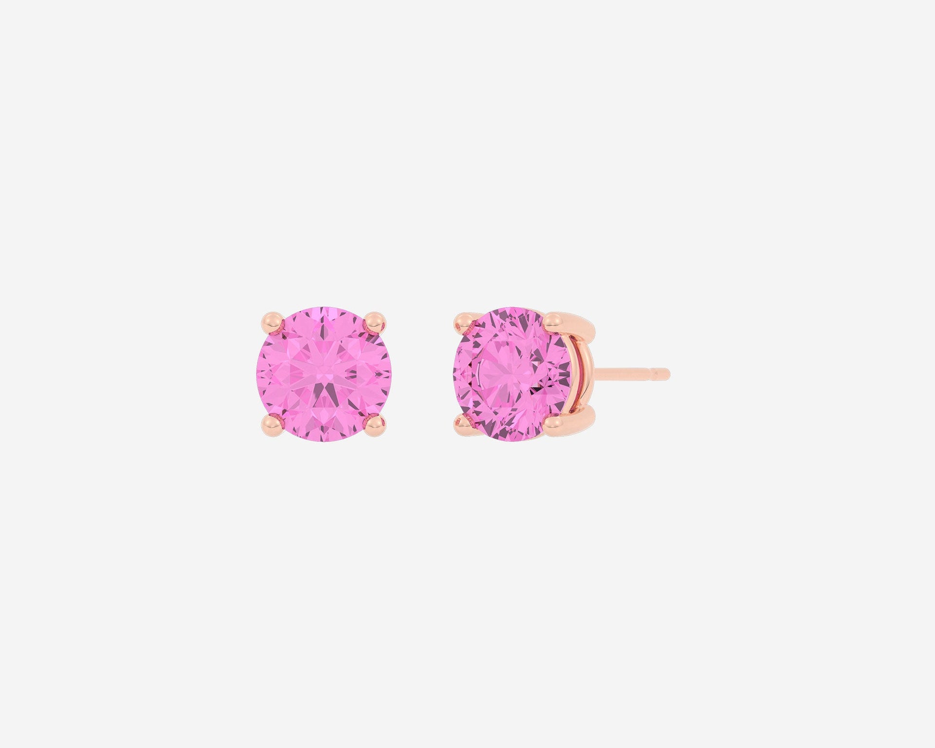 The Round Gem Studs