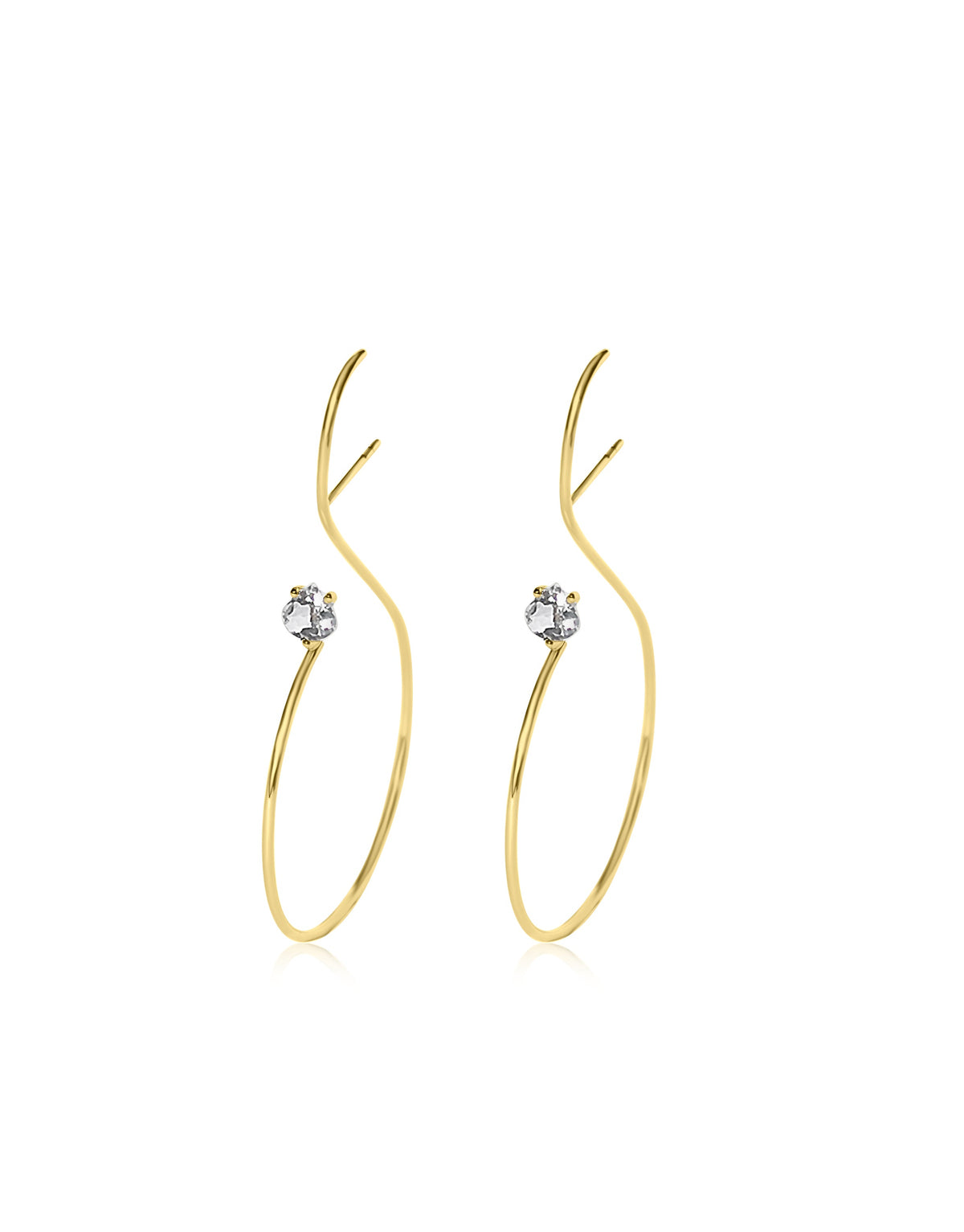 ROUND DROP EARRING