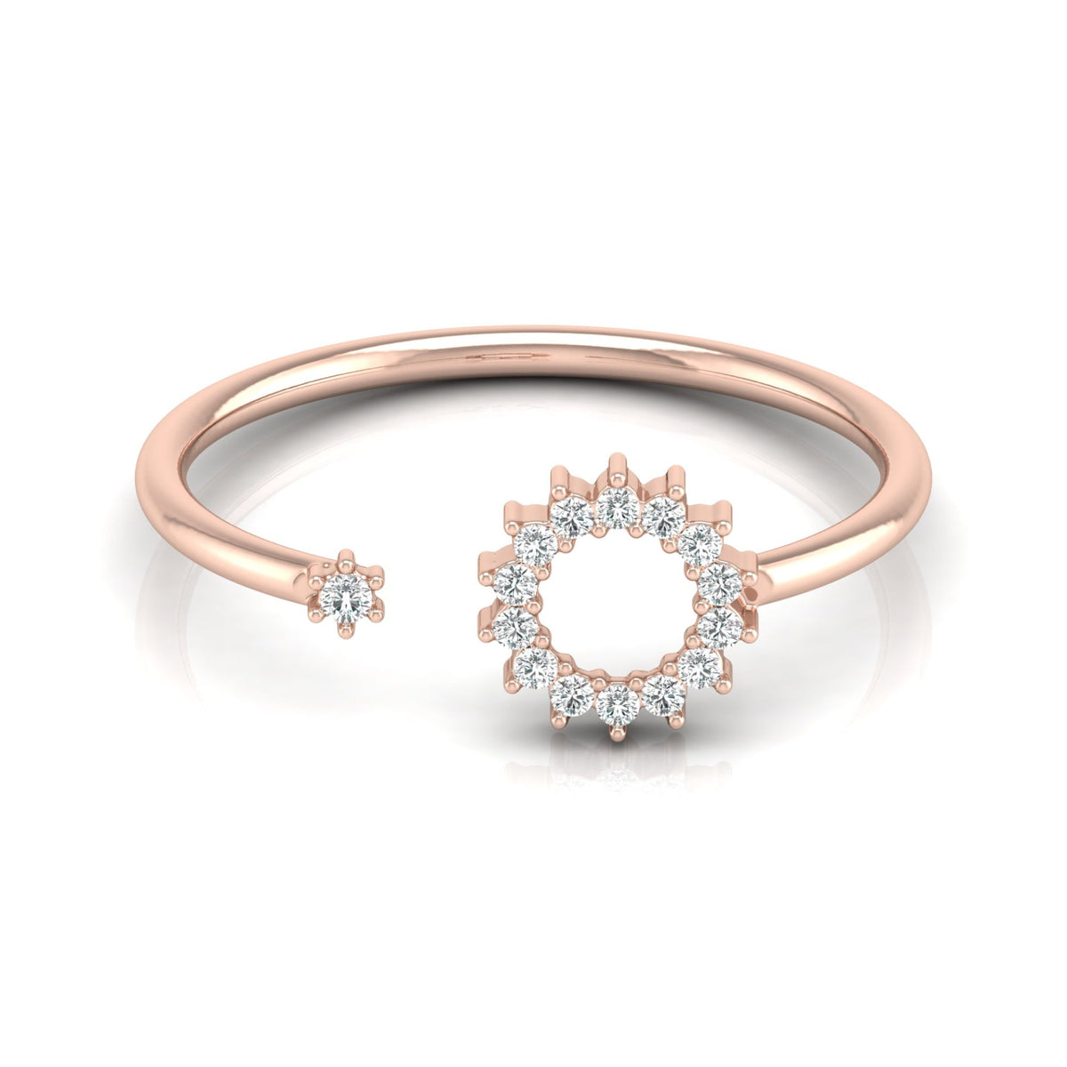 Lab-grown Diamond Ring in 10K White Gold