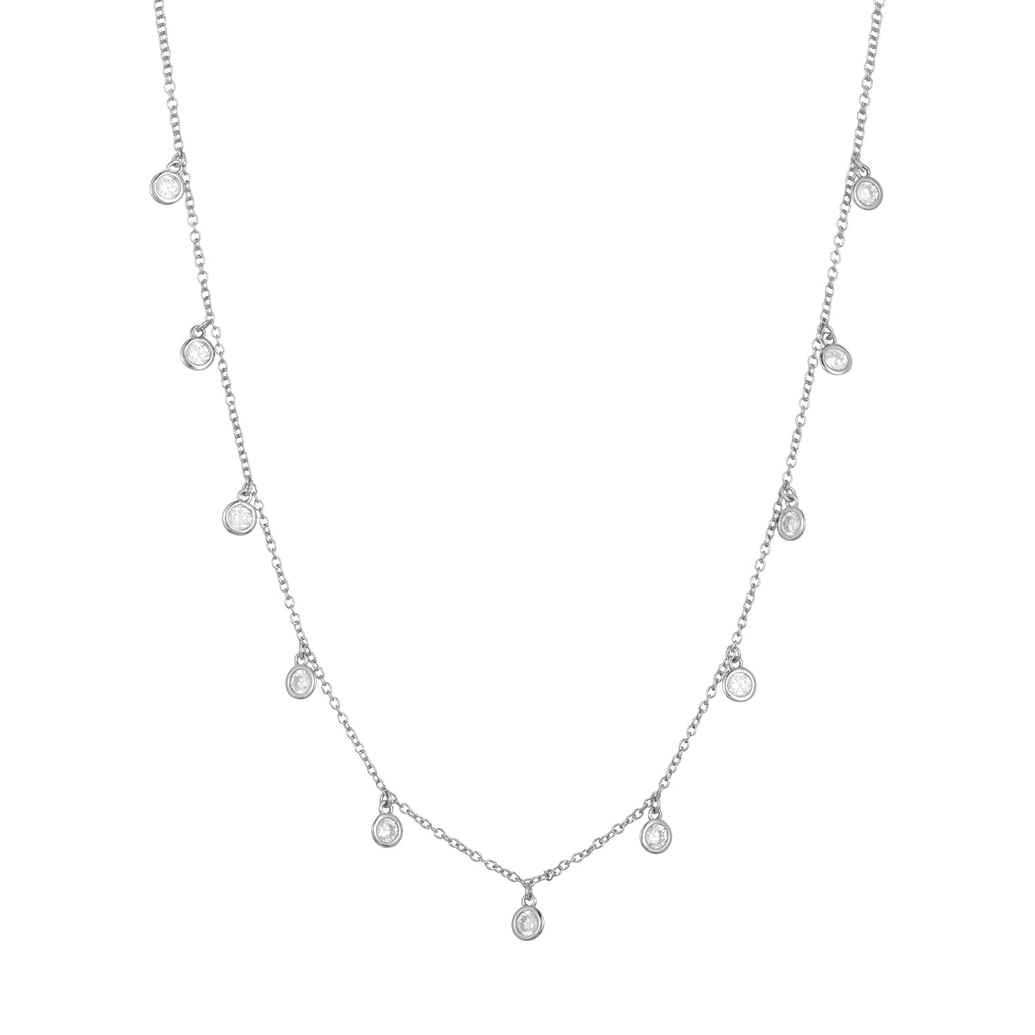 Sabrina Shaker Necklace Silver