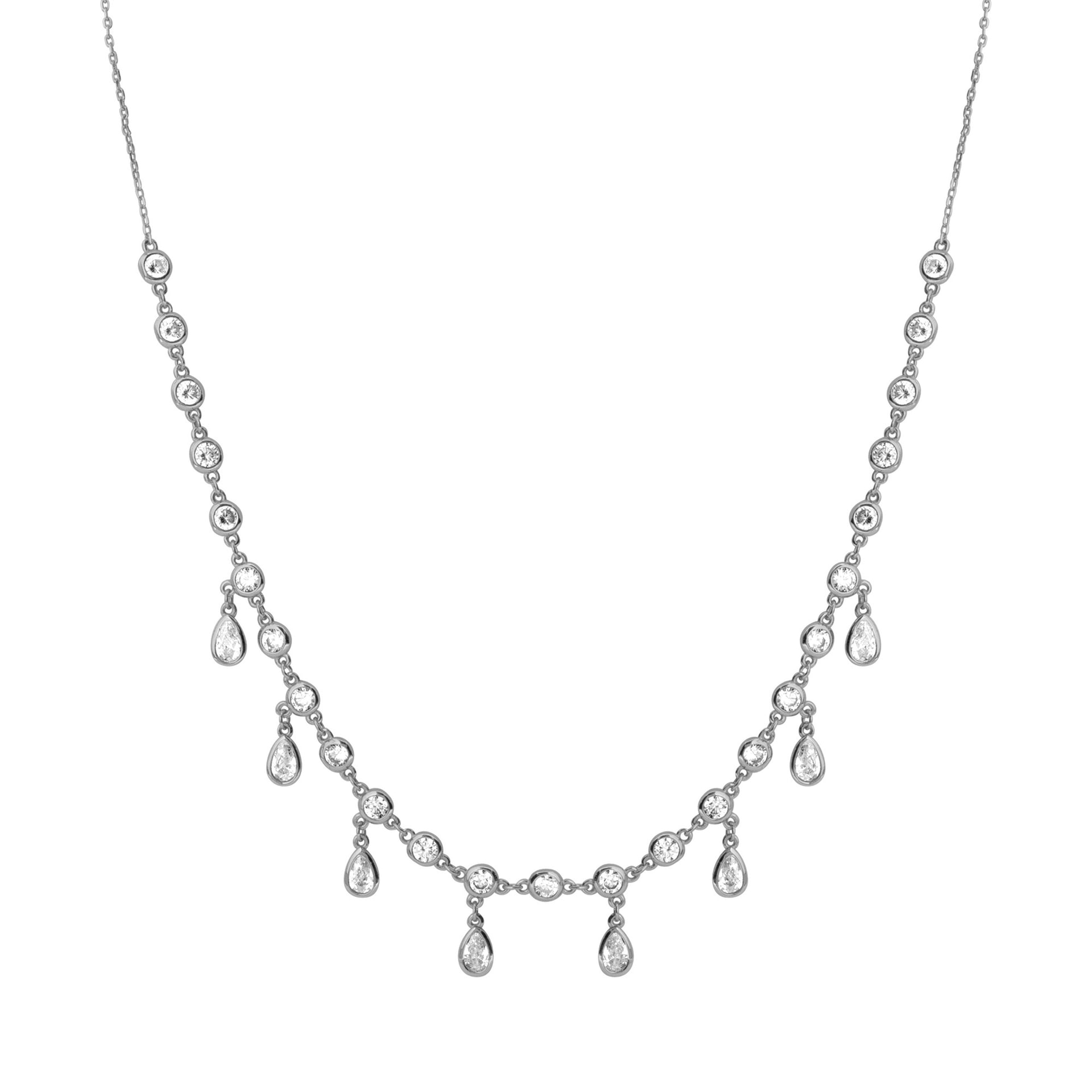 Sadie Shaker Necklace Silver