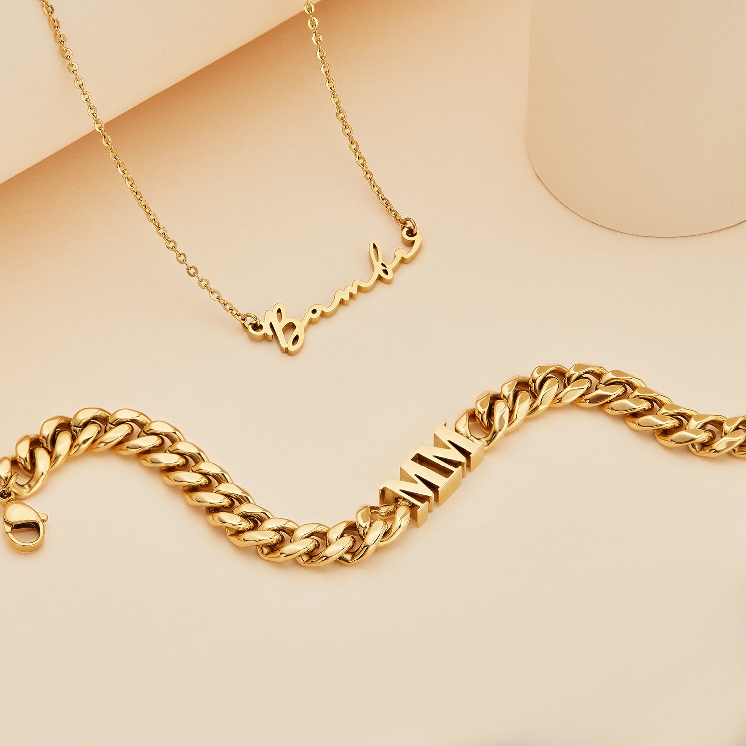 Signature Name Necklace (Gold)