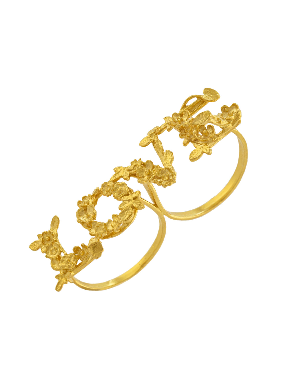 LOVE Cross-Knuckle Ring