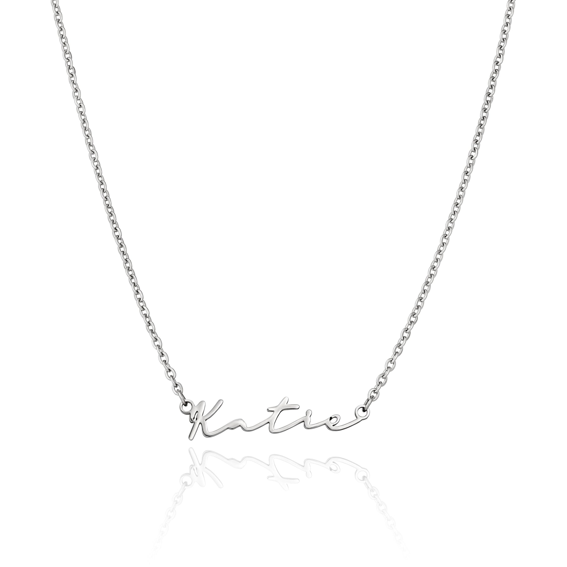 Signature Name Necklace (Silver)